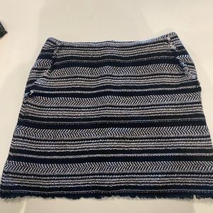 High waisted Loft tweed skirt